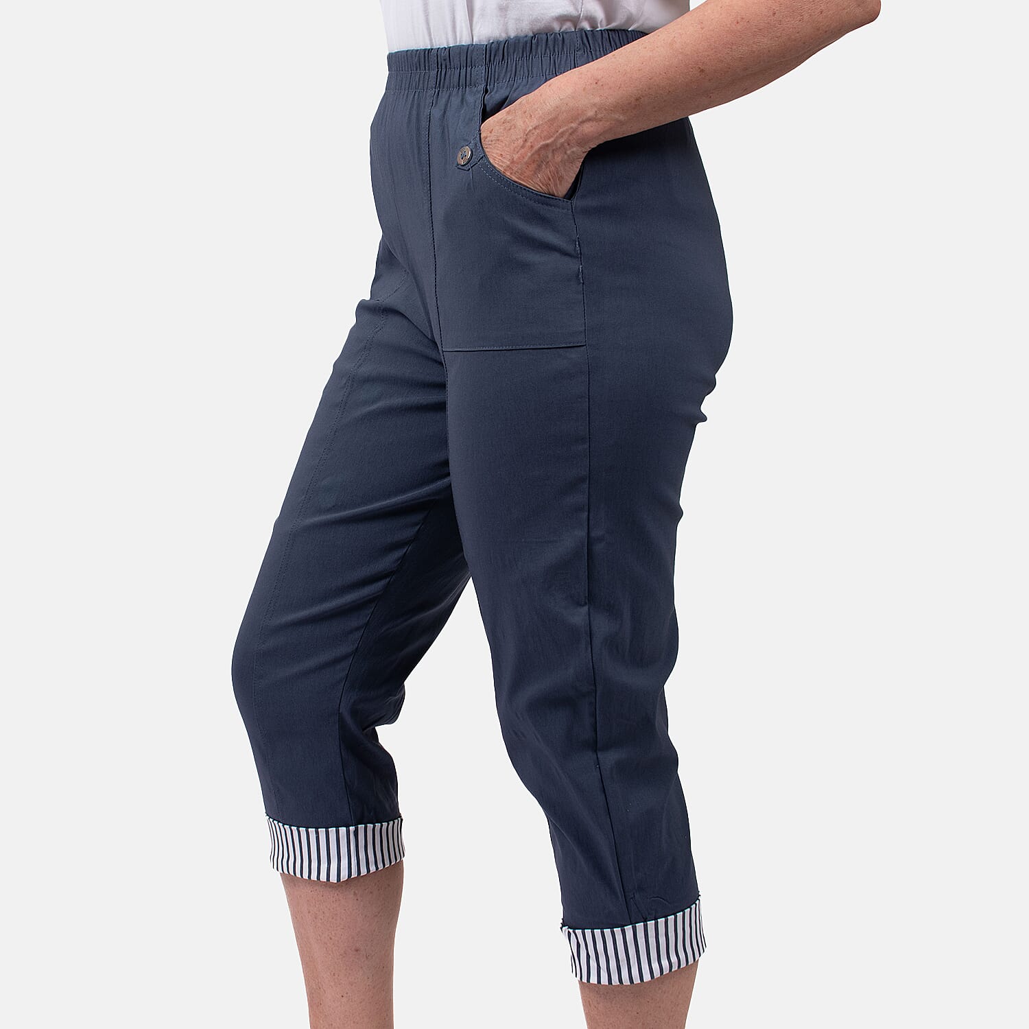 Pure and Natural Woven Trouser - Olive