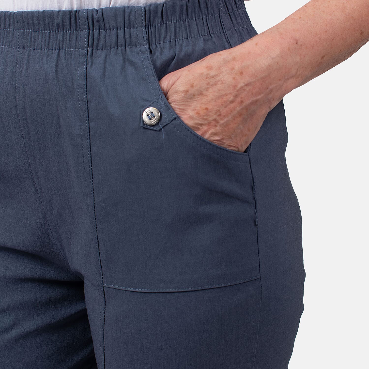 Pure and Natural Woven Trouser - Olive