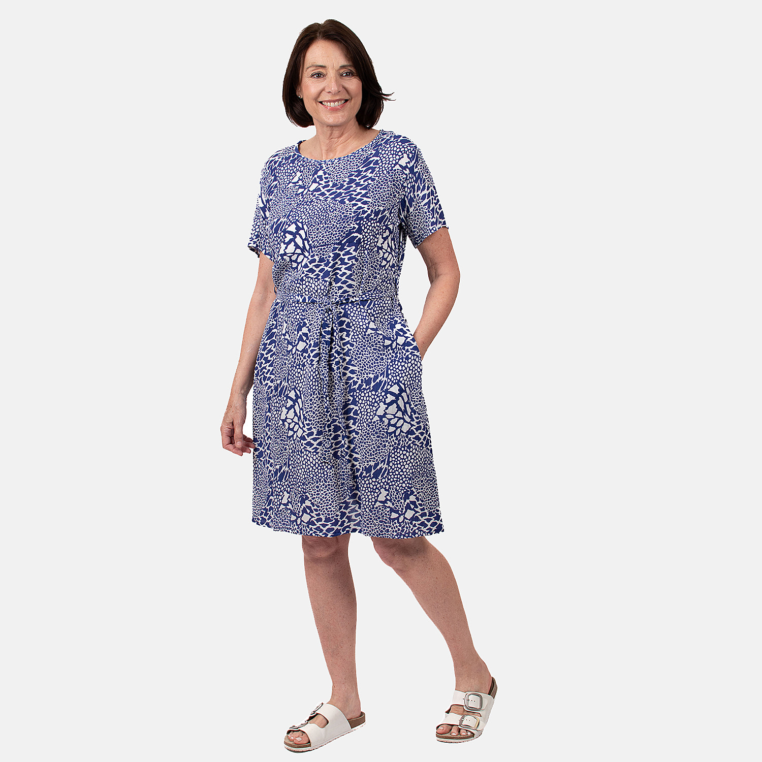 pure and nature Viscose Dress (Size 1x1 cm) - Blue