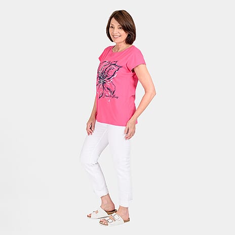 Cotton TShirt  - BRIGHT PINK