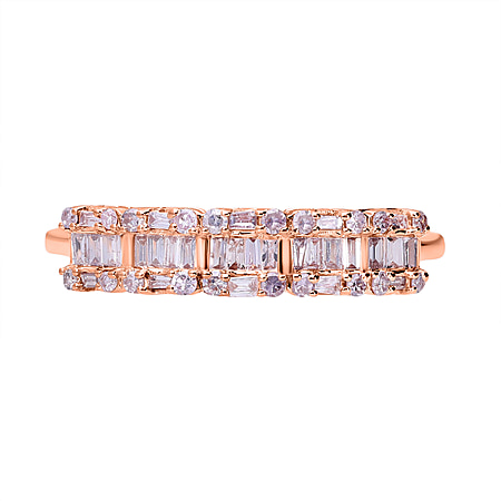 JCK Vegas Close Out- 9K Rose Gold Certified Natural Pink Diamond  Ring 0.50 Ct.