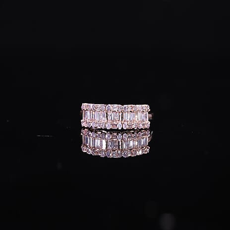 JCK Vegas Close Out- 9K Rose Gold Certified Natural Pink Diamond  Ring 0.50 Ct.