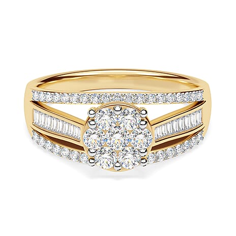 One to Own - D'Joy 9K Yellow Gold Diamond Pressure Set Ring 1.00 Ct.