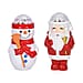 Set of 2 Christmas Music Projectors -Snowman and Santa