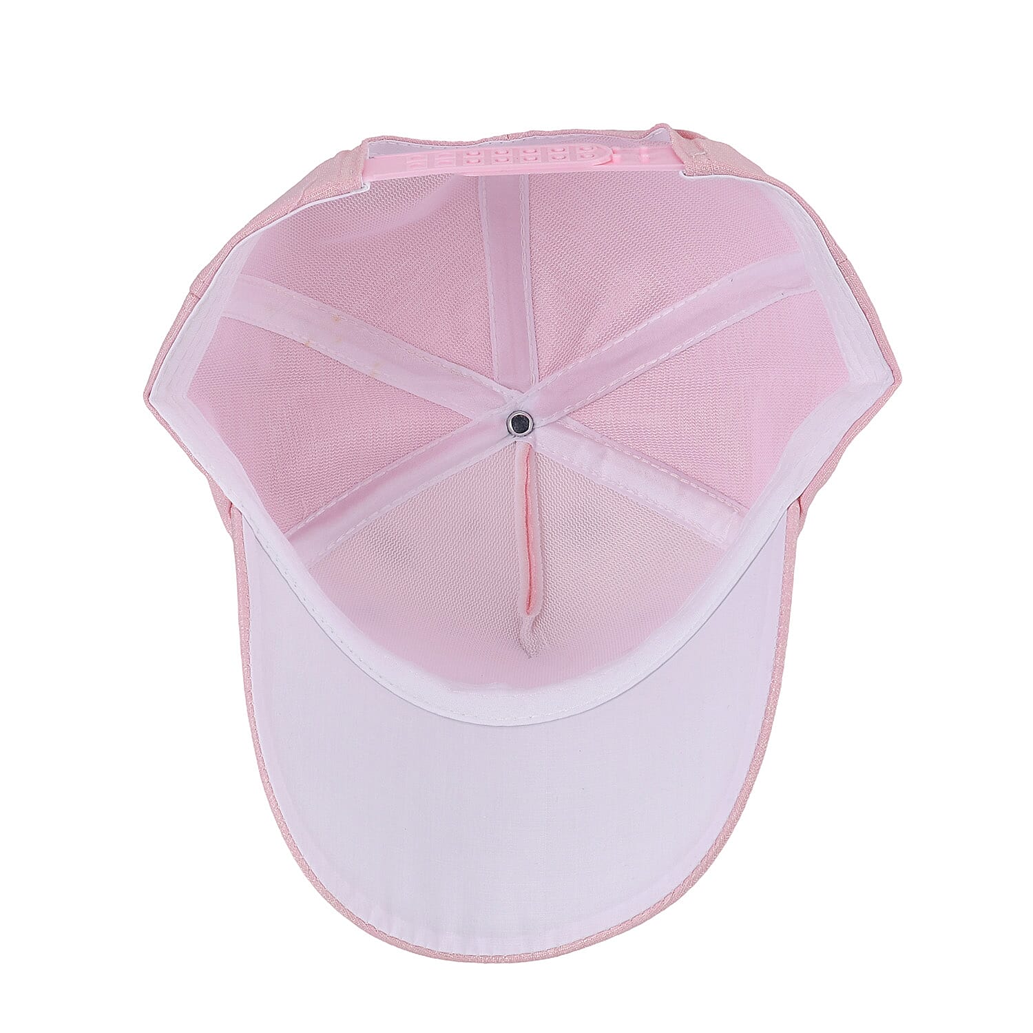 Rhinestones Cap with Butterfly Design - Pink