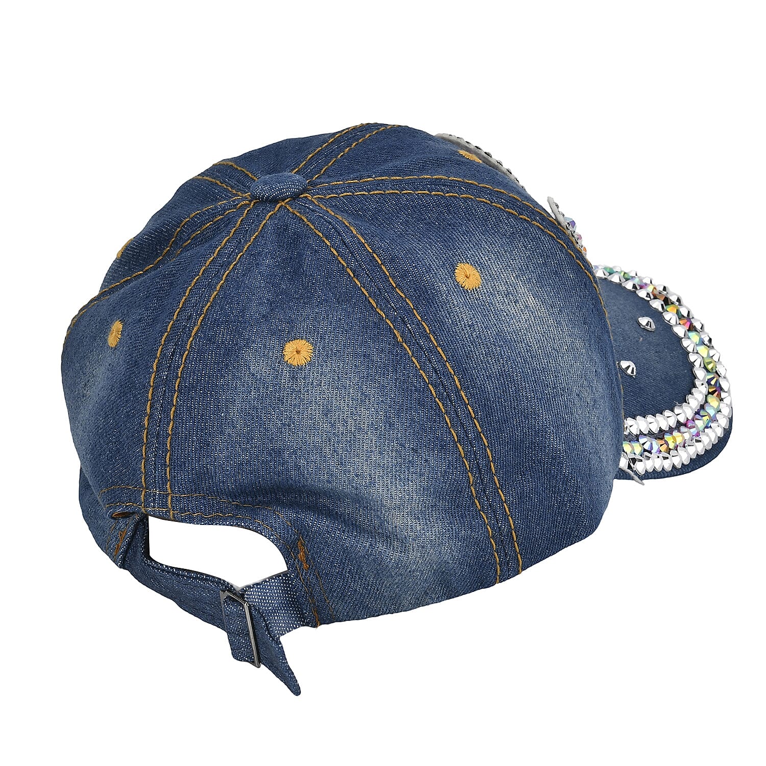 Stylish Sparkling Rhinestone LOVE Letter Cap (Size 58-60 cm) - Blue