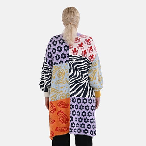 Limited Collection TAMSY Multi-pattern Coatigan (One Size) - Multi