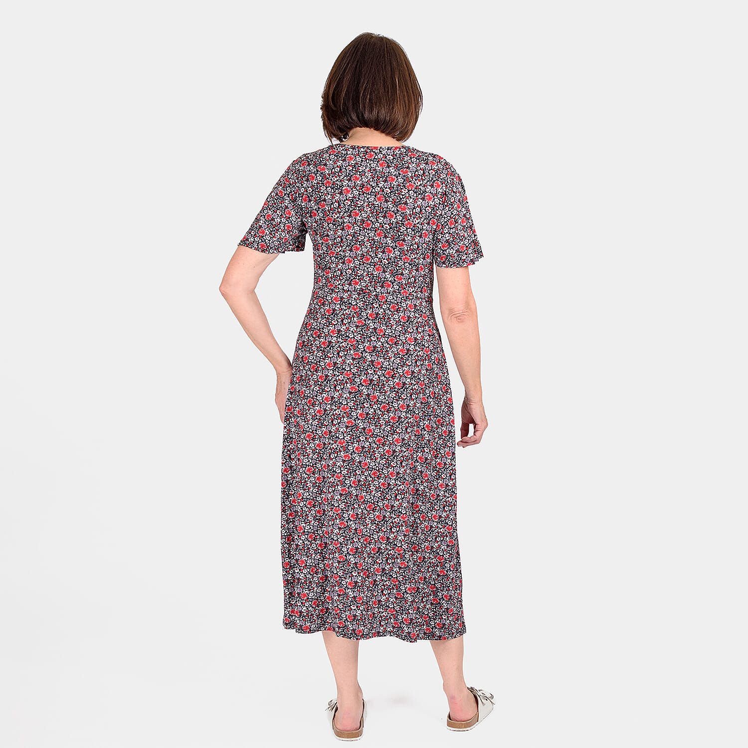 Closeout Deal - Floral Printed Maxi Dress