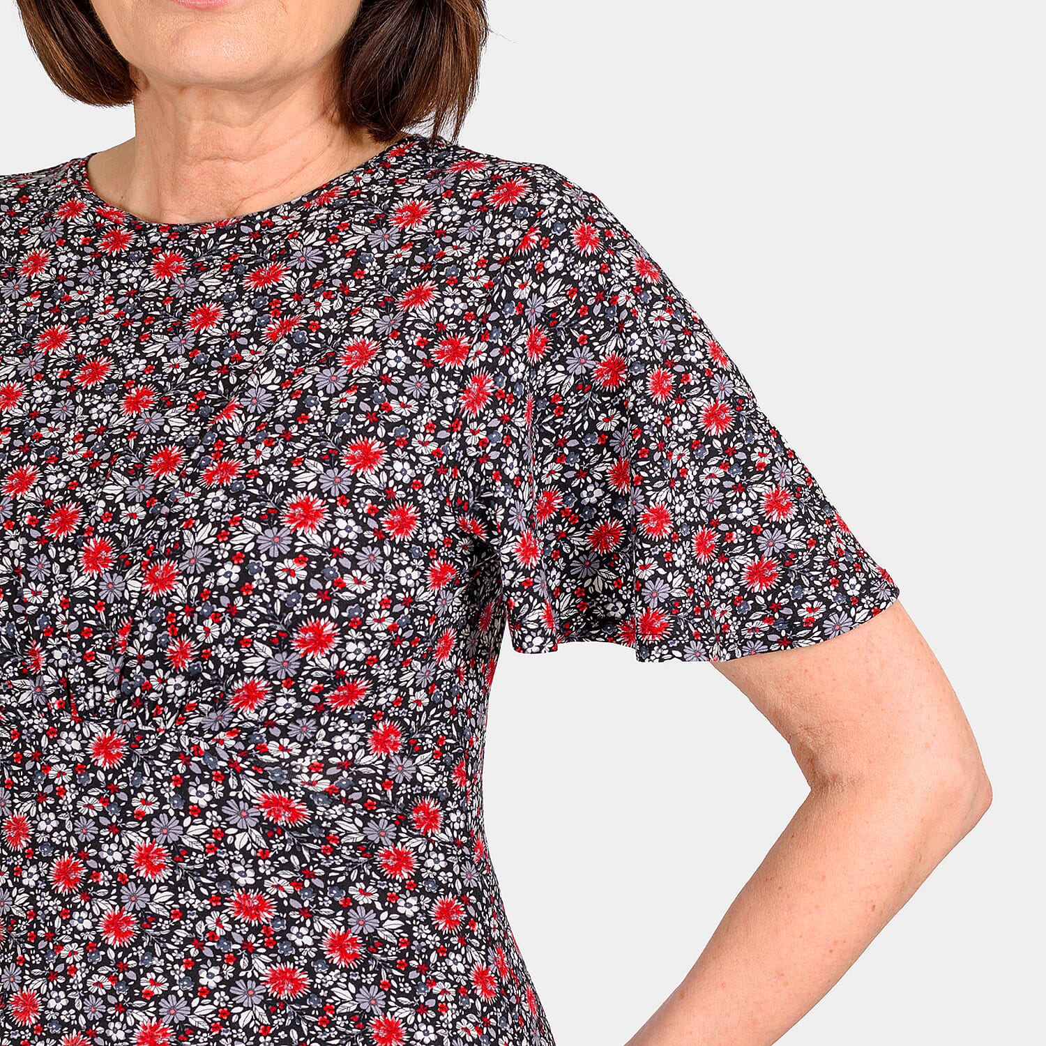 Closeout Deal - Floral Printed Maxi Dress