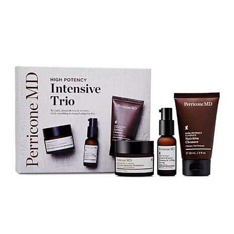 MD Perricone High Potency Intense Trio Sets (Inc. Hyaluronic Intensive Moisturizer 30ml, Nutritive Cleanser 59ml, Firming & Lifting Serum 15ml)