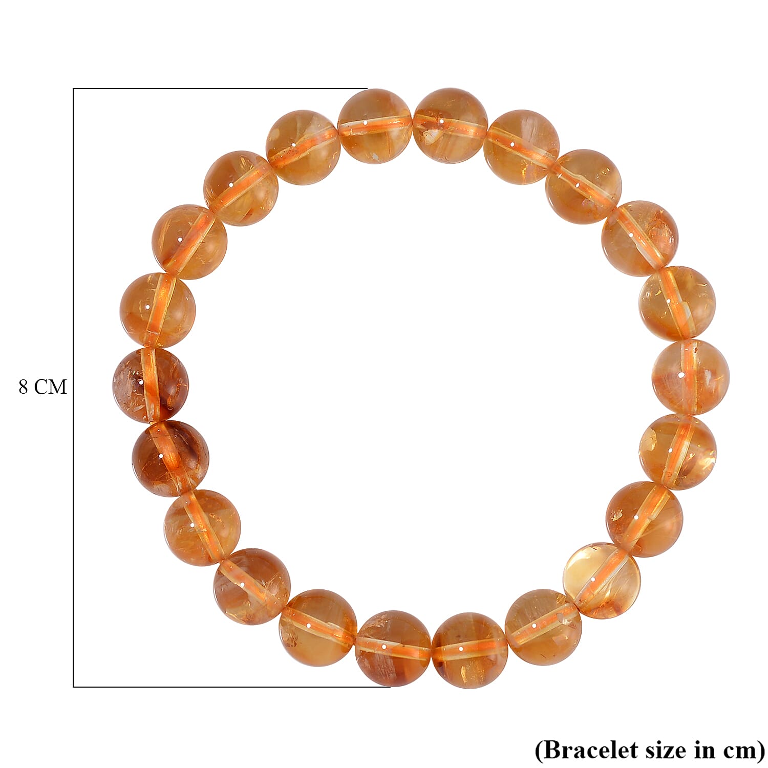 Stretchable Citrine bracelet  Bracelet 129.00 ct