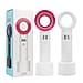 Bladeless Portable - Rechargeable 3 Speed Mode Fan with (2000mAh Battery) - White