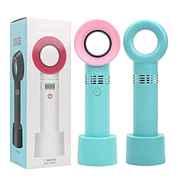 3 Speed Hand Held - Desk Bladeless Fan - Black