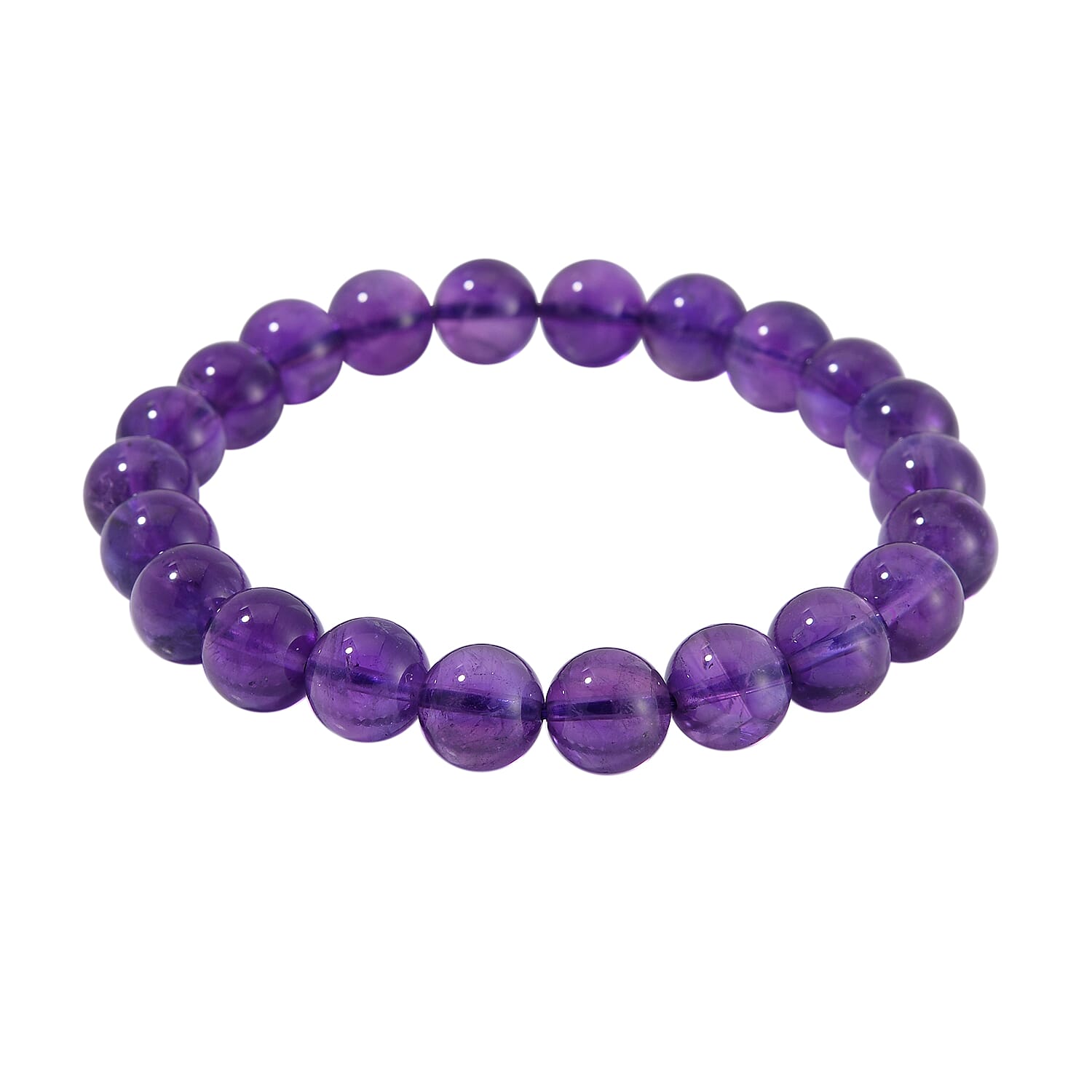 African Amethyst Stone Bracelet 129.00 ct