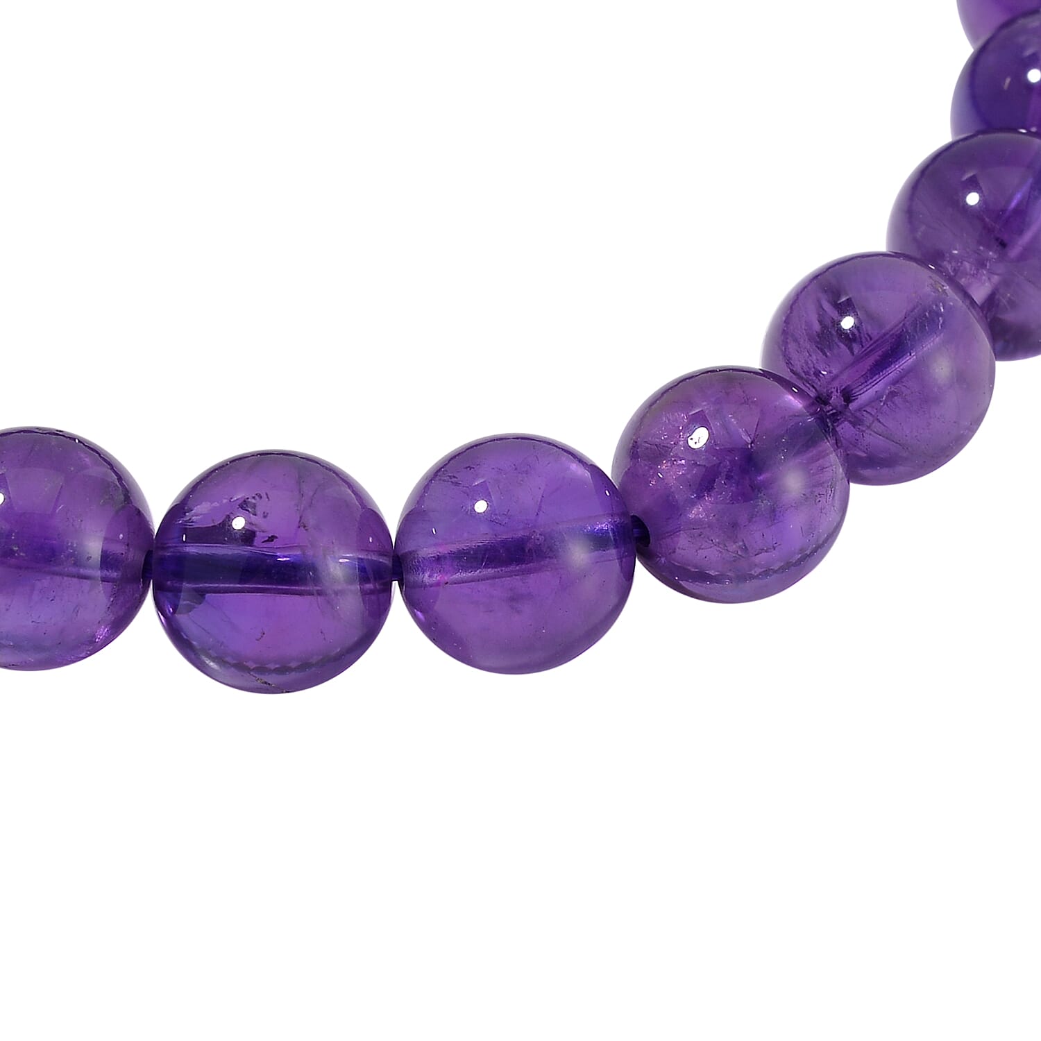 African Amethyst Stone Bracelet 129.00 ct