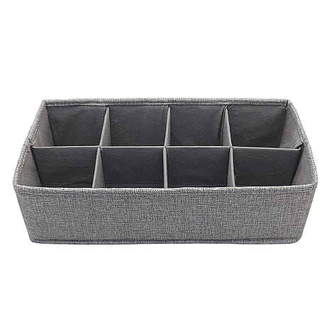 8-Section Draw Divider Set (Size 1x1x1 cm) - Grey