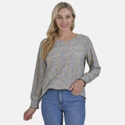 La Marey Round Neck Long Sleeve Top