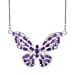 GP Italian Garden Collection - Rhodolite Garnet Necklace (Size - 20) in Rhodium Overlay Sterling Silver 2.73 Ct