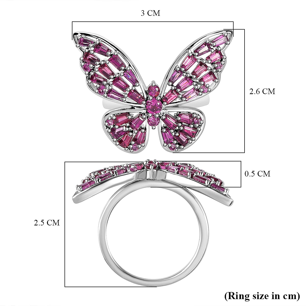 GP Italian Garden Collection - Butterfly Ring in Sterling Silver