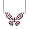 GP Italian Garden Collection - Rhodolite Garnet Necklace (Size - 20) in Rhodium Overlay Sterling Silver 2.73 Ct, Silver Wt. 5.20 Gms