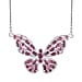 GP Italian Garden Collection - Rhodolite Garnet Necklace (Size - 20) in Rhodium Overlay Sterling Silver 2.73 Ct