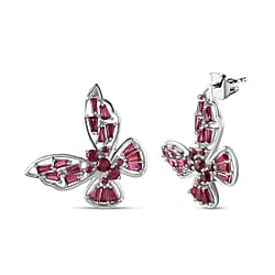GP Italian Garden Collection - Hebei Peridot Butterfly Earrings in 18K Yellow Gold Vermeil Plated Sterling Silver 2.60 Ct