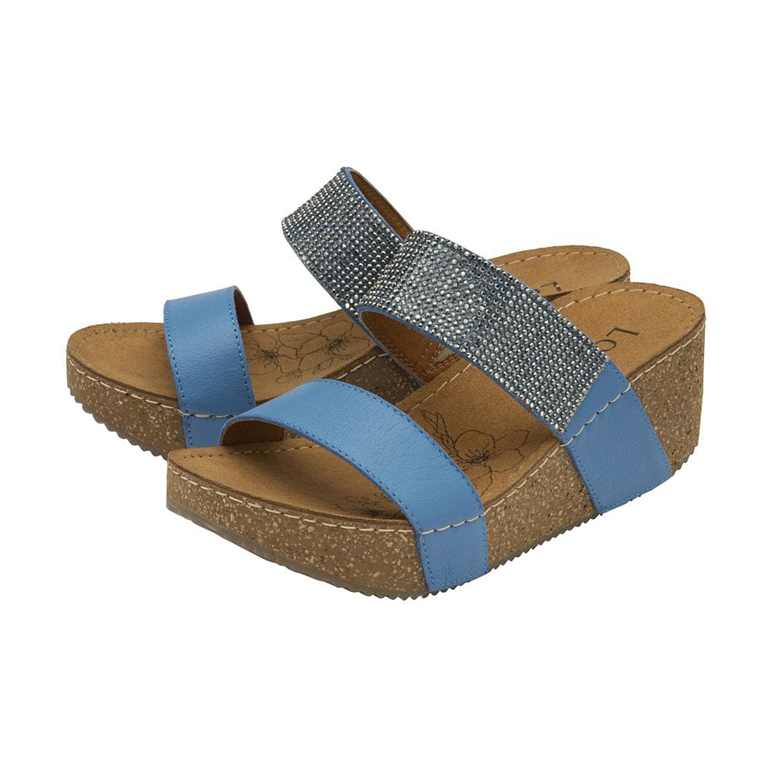 Lotus Leather TALISA Ladies Sandal (Size 3) - Blue