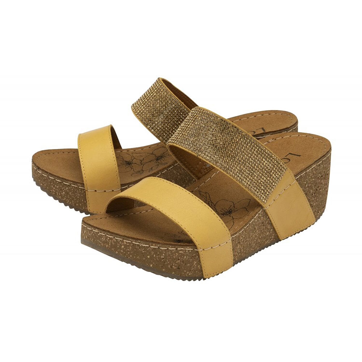 Lotus Leather TALISA Ladies Sandal (Size 8) - Yellow