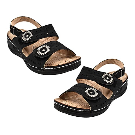 Ladies Sandal (Size 4) - Black