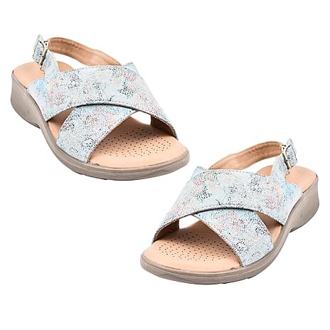 Ladies Sandal (Size 5) - Multi Blue