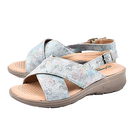 Ladies Sandal (Size 7) - Multi Blue