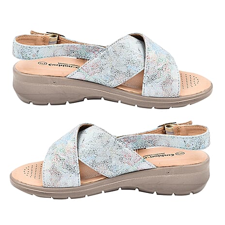 Ladies Sandal (Size 7) - Multi Blue