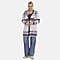 Tamsy Cozy Coatigan with Hoodie (Size 8 to 20) - White Multi