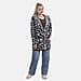 Tamsy Cozy Coatigan with Hoodie (Size 8 to 20) - White Multi