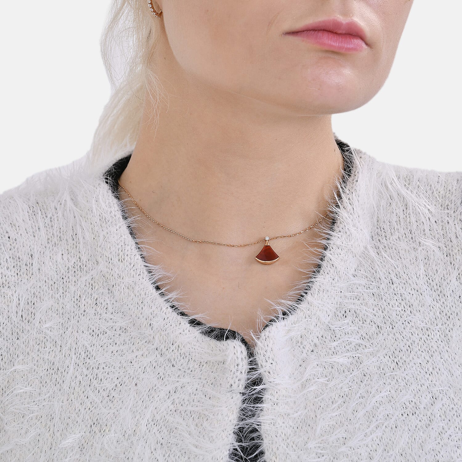 Tamsy Patterned Cardigan and Sweater-Jumper - Black & White