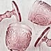 Lesser and Pavey Set of 4 Wine Glasses - Blue (Embossed)