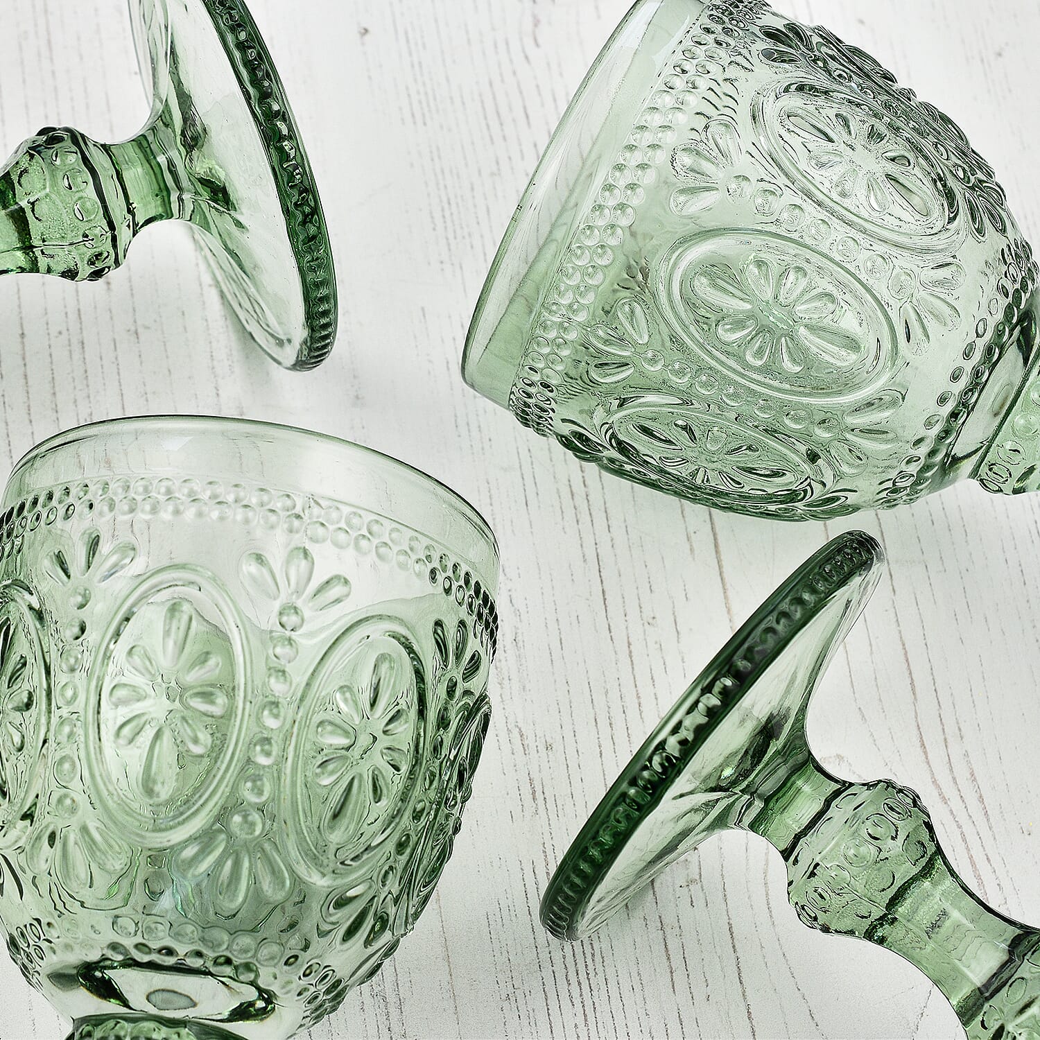 Wine Glass (Size 9x9x17 cm) - Green