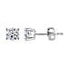 Luxuriant Diamond 2 Ct. Lab Grown Diamond Solitaire Earrings in 14K White Gold, SGL Certified