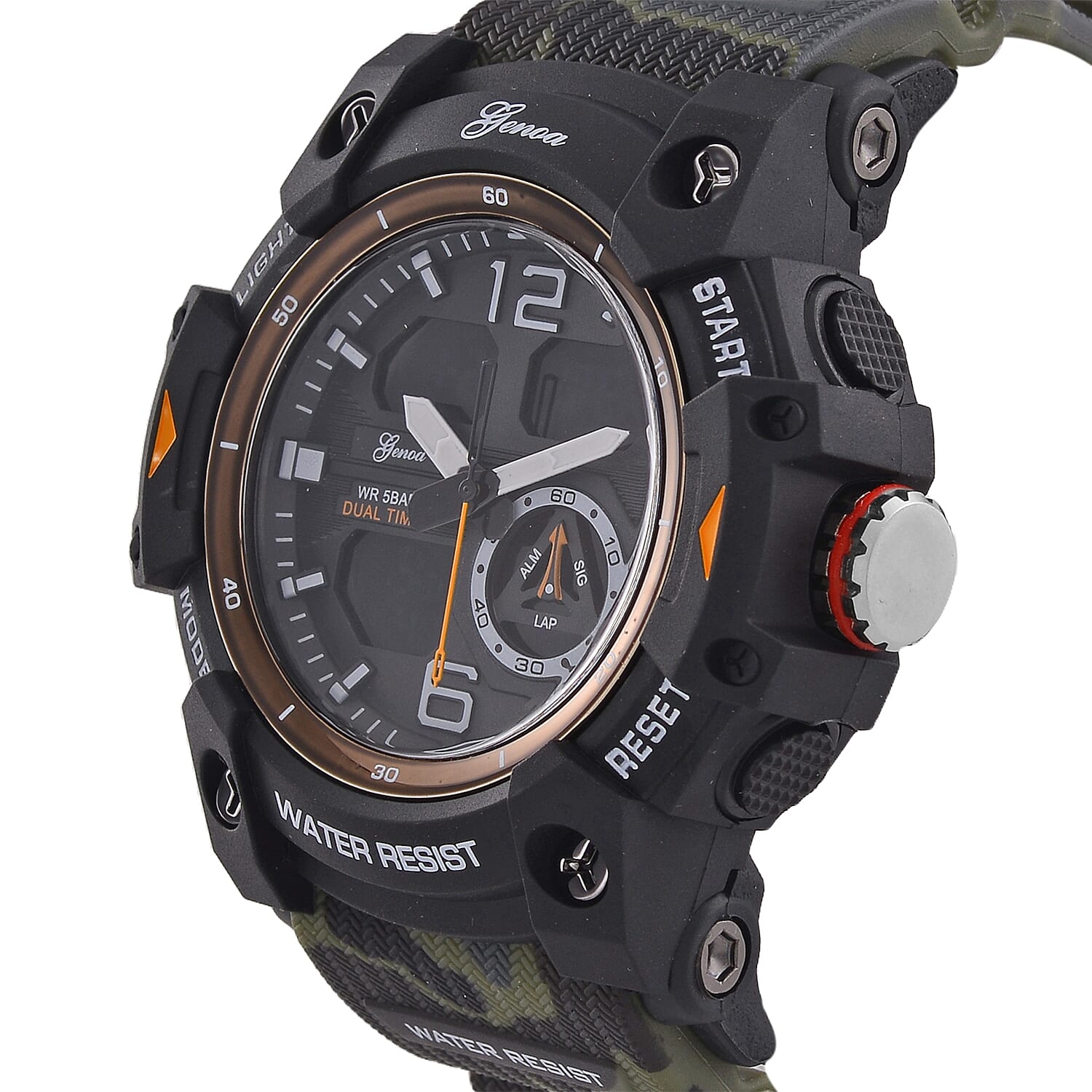 Genoa Japanese Mens Watch in Stainless Steel