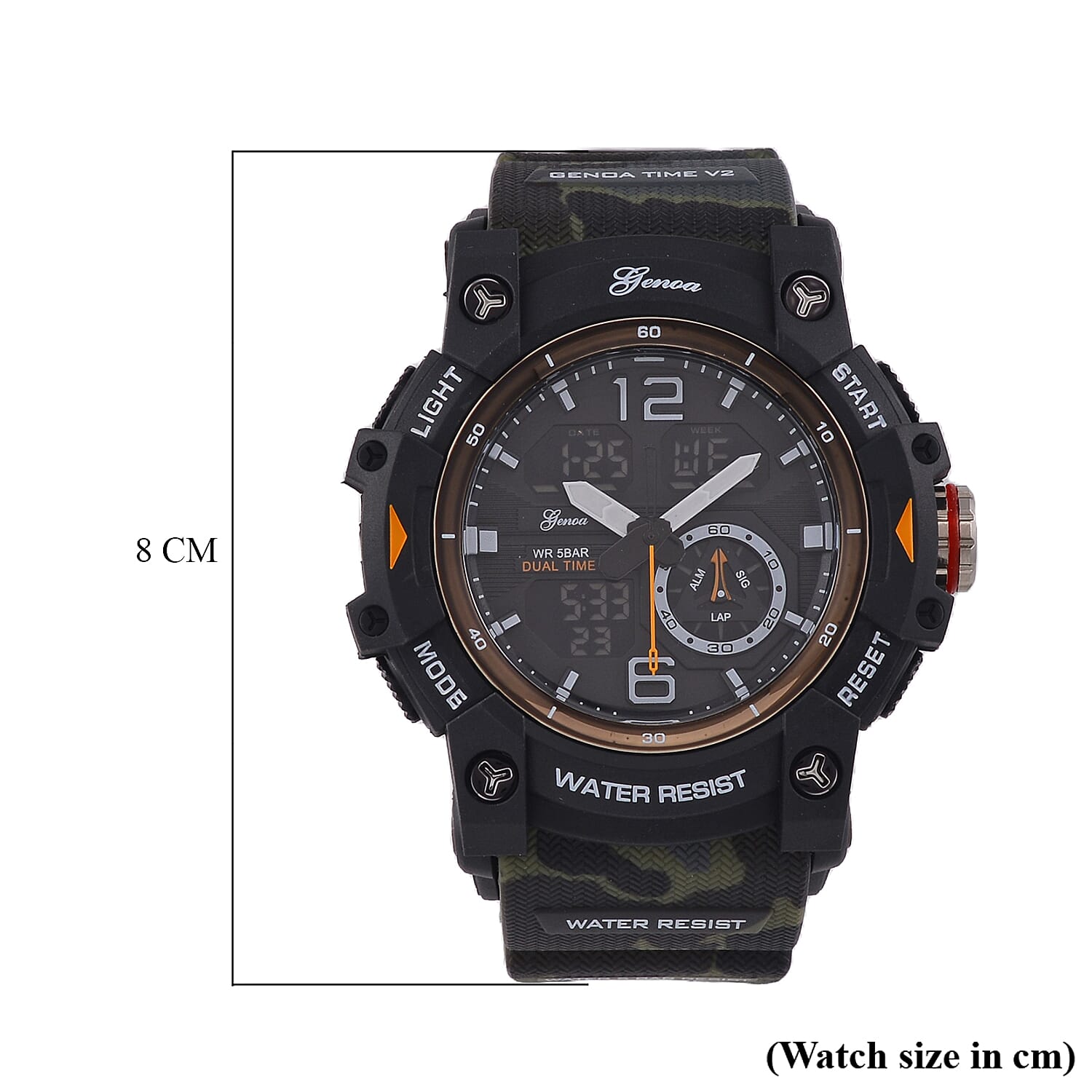 Genoa Japanese Mens Watch in Stainless Steel