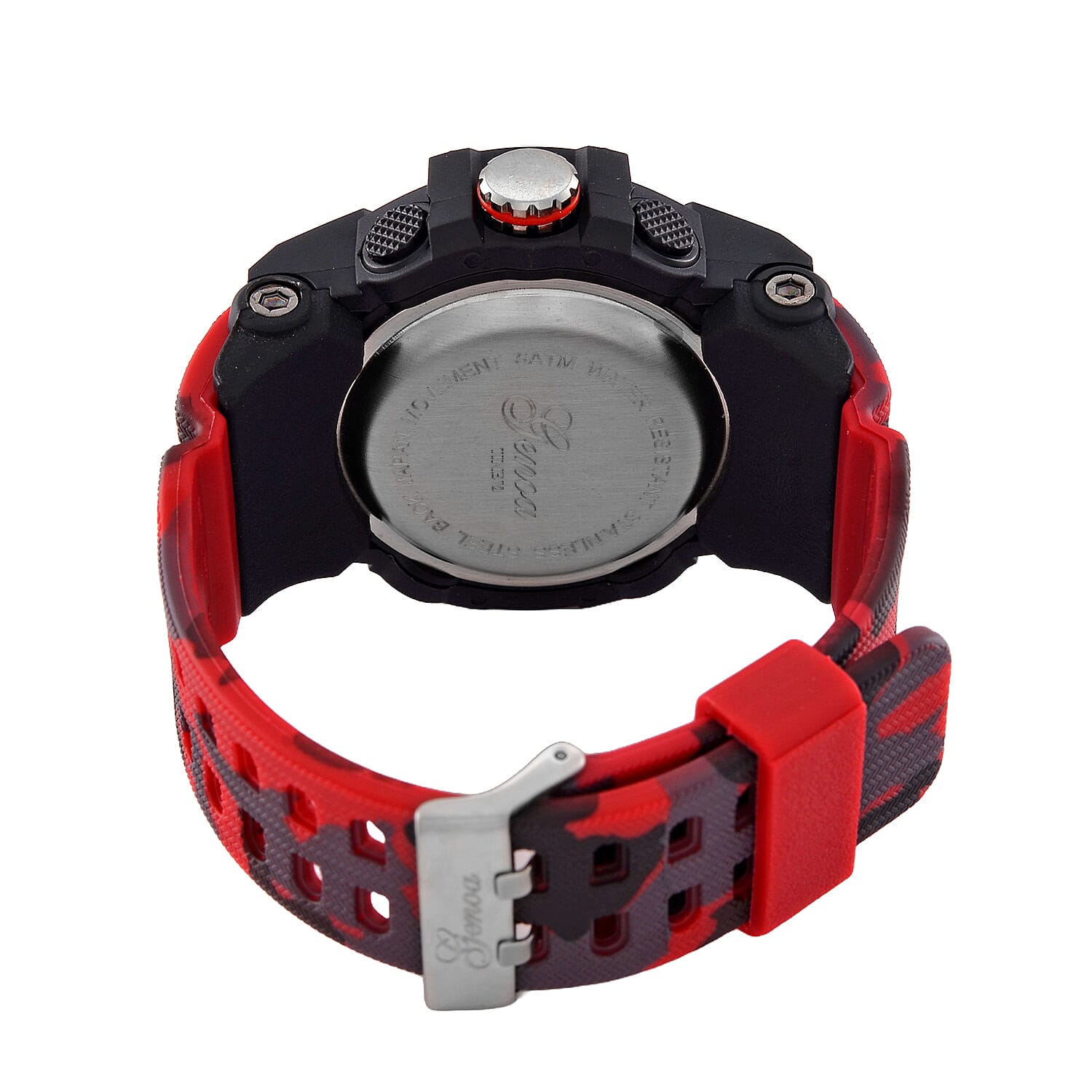 Genoa Japanese Mens Watch in Stainless Steel - Green