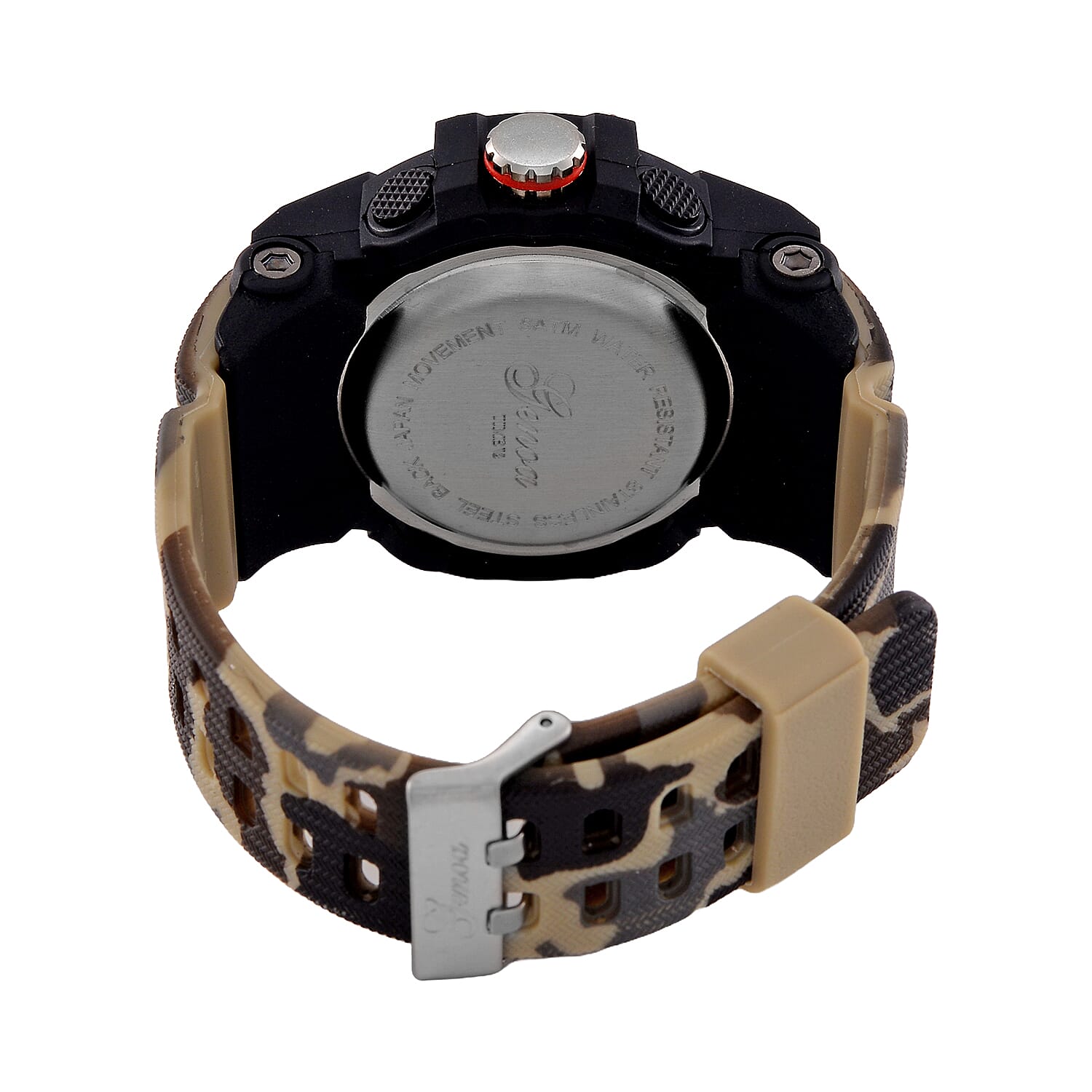 Genoa Japanese Mens Watch in Stainless Steel - Green