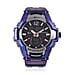 GENOA TIME V2 PC21S-Japanese & Electronic Movt. 5ATM Water Resistant Black Multifunctional Literal with LED Mens Watch