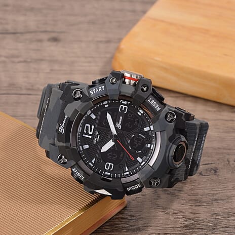 Genoa Japanese Movement Watch - Camouflage Gray