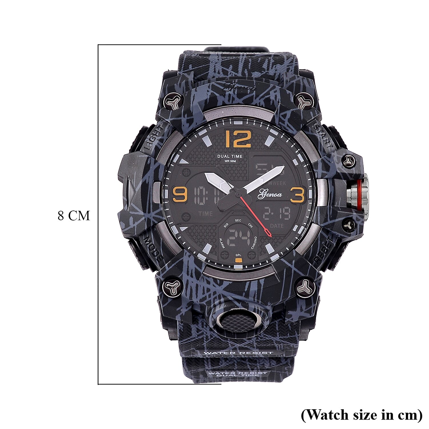 Genoa Japanese Movement Watch - Black & Grey