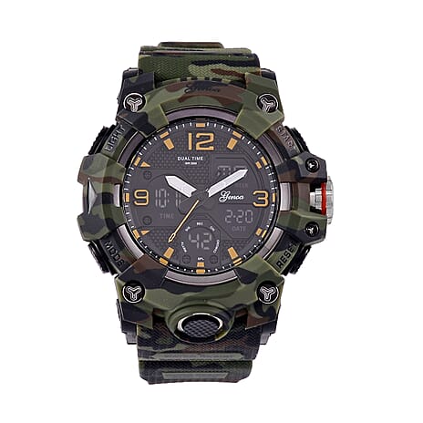 Genoa Japanese Movement Watch - Camouflage Green