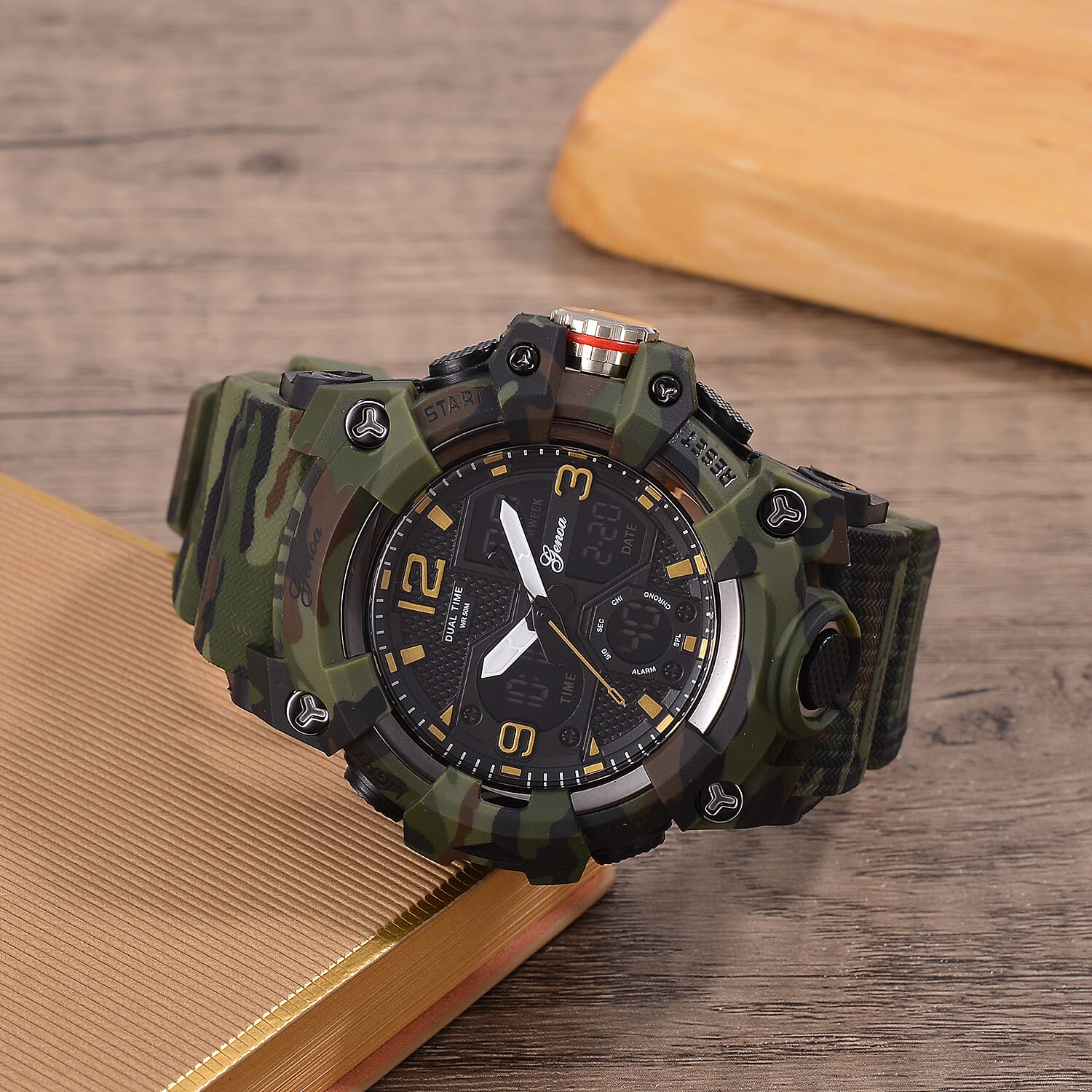 Genoa Japanese Movement Watch - Camouflage Green