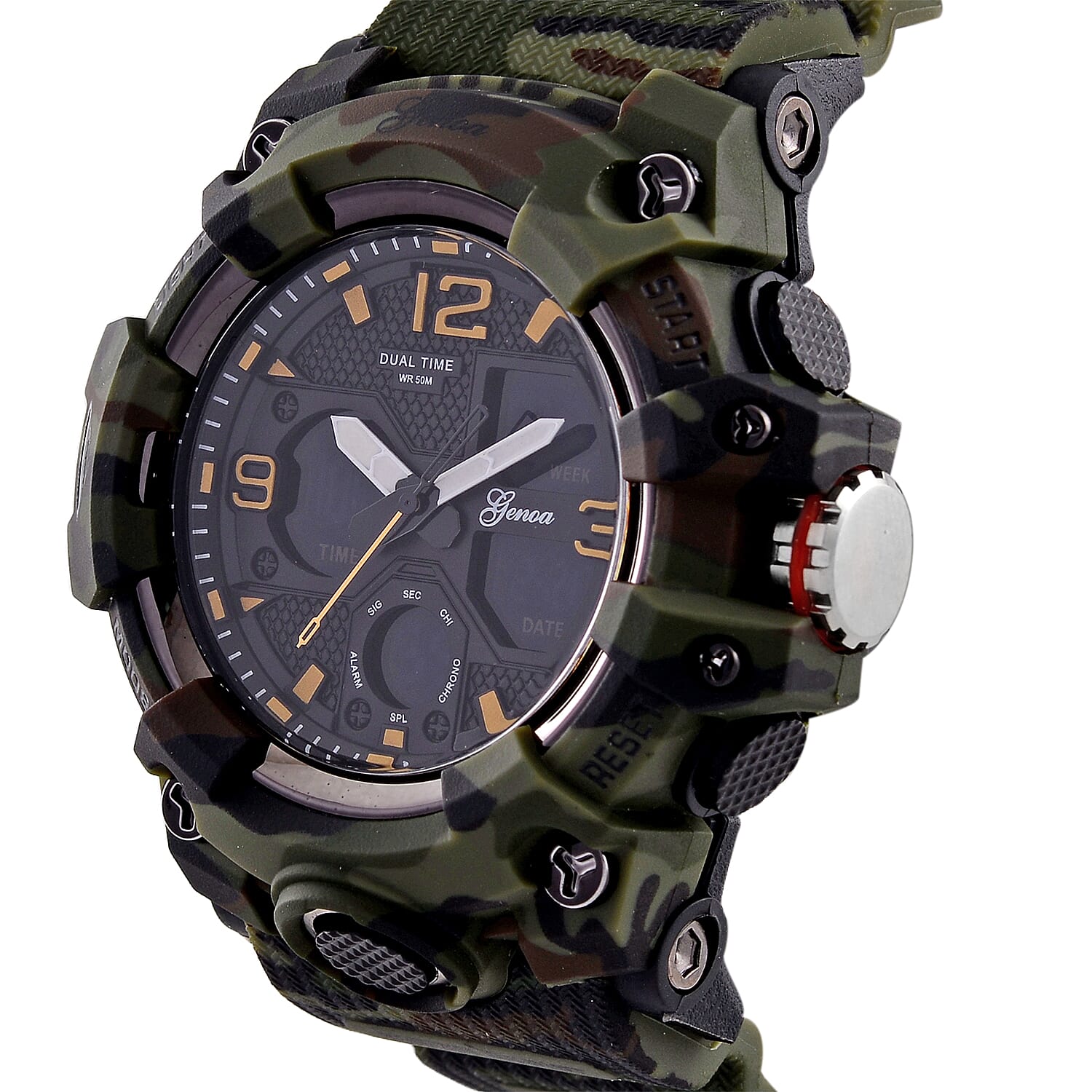 Genoa Japanese Movement Watch - Camouflage Green