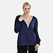 La Marey Lace V-Neck Long Sleeve Top