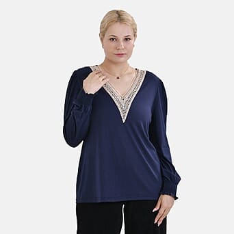 https://tjcuk.sirv.com/Products/78/0/7809965/La-Marey-Polyester-Patterned-Top-Size-71x1-cm-Navy-Black_7809965.jpg?w=342&h=342